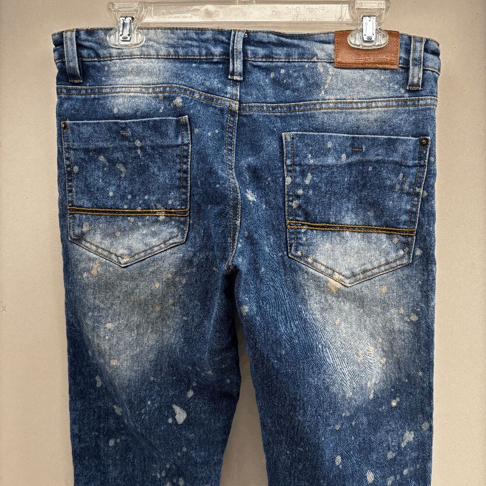 South Pole Patchwork\ Paint Splatter Men’s Jeans Size 32x32‎ Skinny EUC
